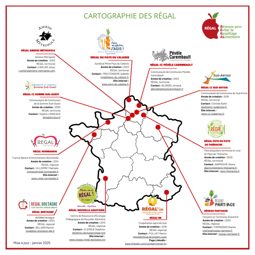 Carte REseaux REGAL