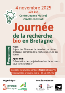 Journée de la recherche bio en Bretagne 2025