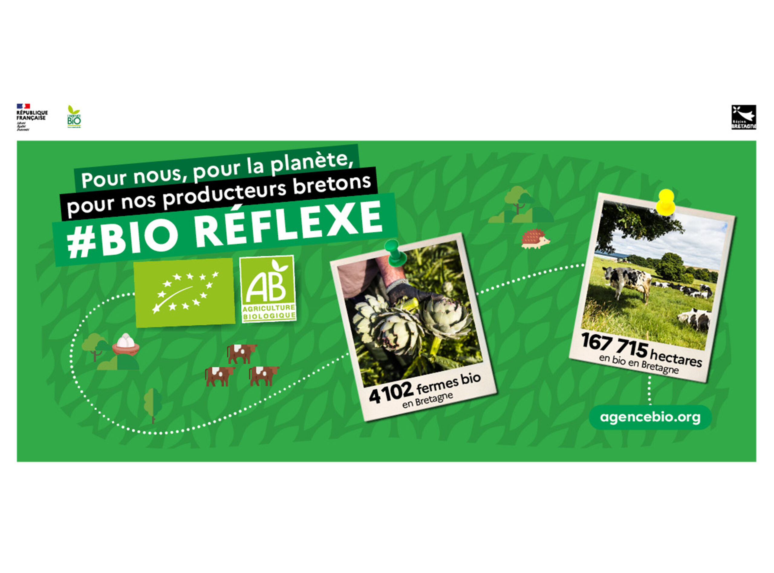 Pour nous, pour la planète, pour nos producteurs Bretons #BIOReflexe !